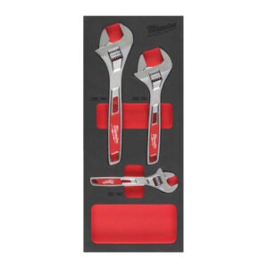 Fixio.pl Milwaukee Adjustable Wrench set Foam Insert 3pc