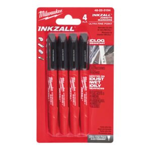 Fixio.pl Milwaukee CIENKIE MARKERY  CZARNE-4 SZT