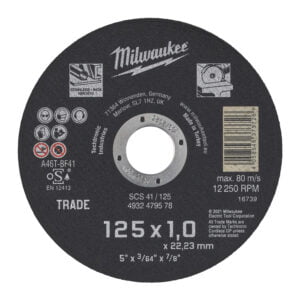 Fixio.pl Milwaukee Cut.W Trade SCS41 125x1.0mm-1pc