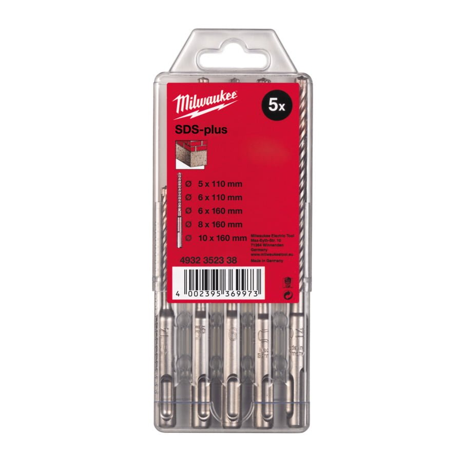 Fixio.pl Milwaukee KASETA WIERTEŁ M2 SDS-PLUS -5 SZT