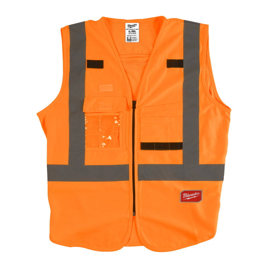 Fixio.pl Milwaukee Kamizelka odblaskowa pomarańczowa - L/XL Fixio.pl Milwaukee Kamizelka odblaskowa pomarańczowa - L/XL