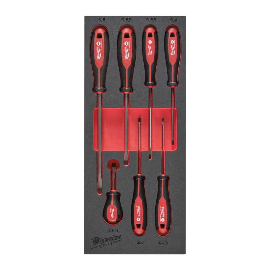 Fixio.pl Milwaukee Screwdriver SL Set Foam Insert 7pc Fixio.pl Milwaukee Screwdriver SL Set Foam Insert 7pc