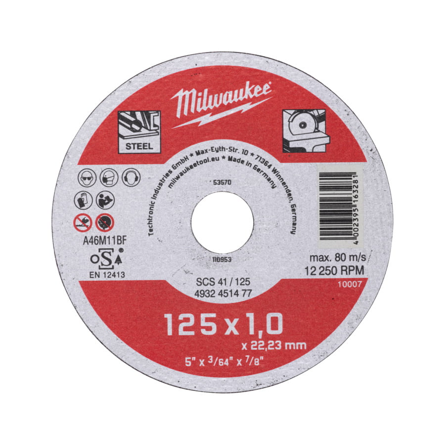 Fixio.pl Milwaukee TARCZA DO CIĘCIA CONTRACTOR 125/1