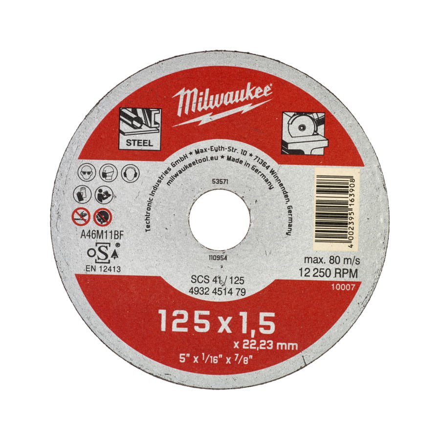 Fixio.pl Milwaukee TARCZA DO CIĘCIA CONTRACTOR 125/1