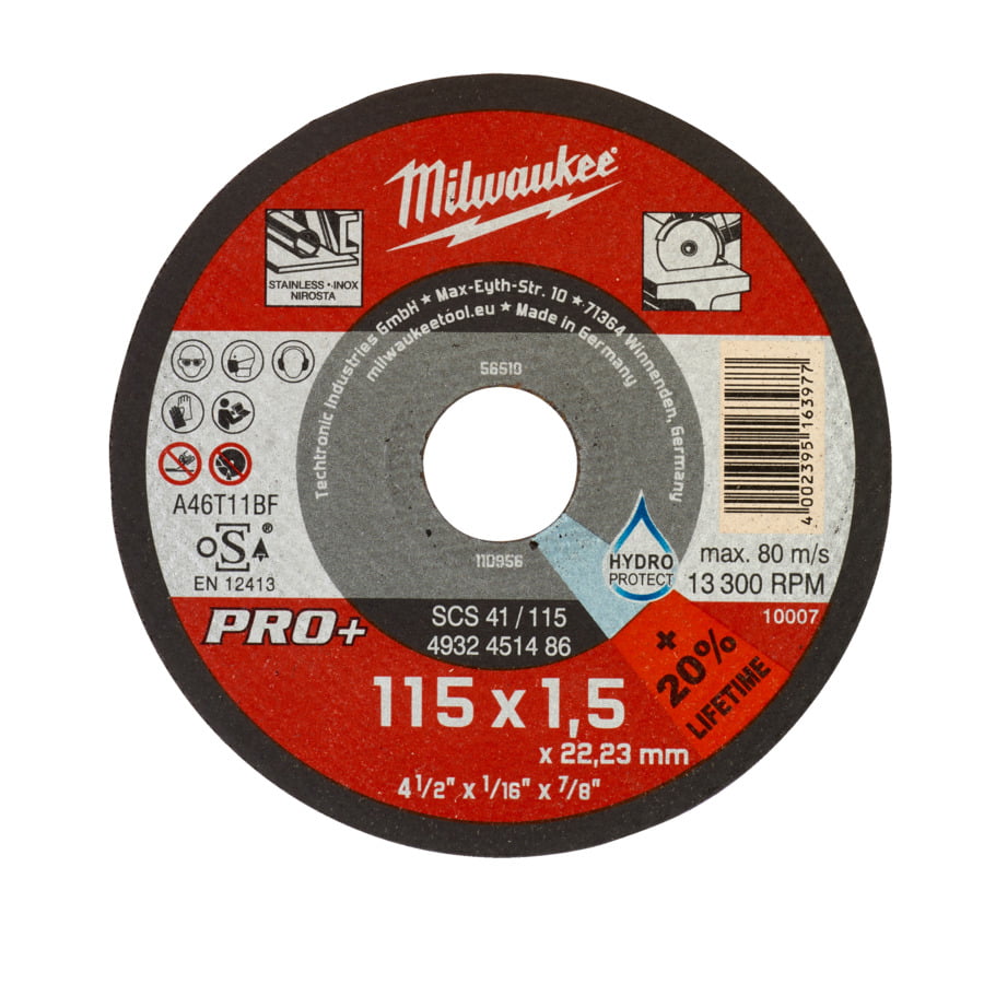 Fixio.pl Milwaukee TARCZA DO METALU PŁ. 115/1 Fixio.pl Milwaukee TARCZA DO METALU PŁ. 115/1
