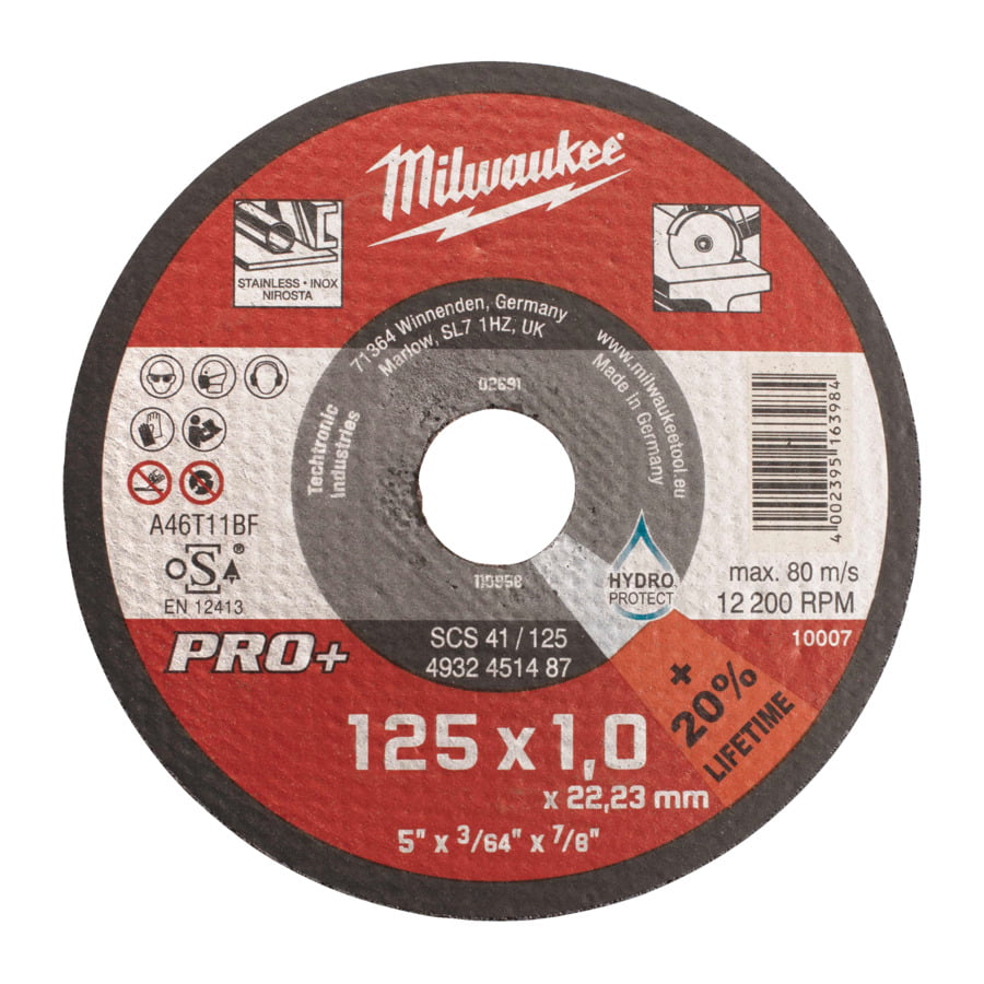 Fixio.pl Milwaukee TARCZA DO METALU PŁ. 125/1 PRO+ Fixio.pl Milwaukee TARCZA DO METALU PŁ. 125/1 PRO+