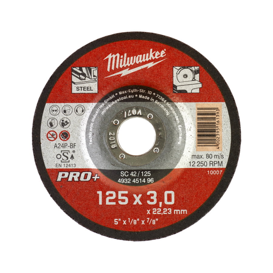 Fixio.pl Milwaukee TARCZA DO METALU WYP. 125/3 PRO+