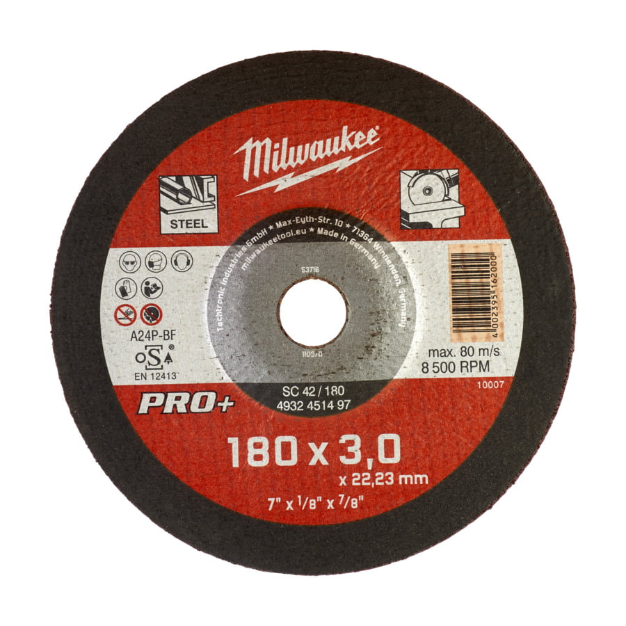 Fixio.pl Milwaukee TARCZA DO METALU WYP. 180/3 PRO+