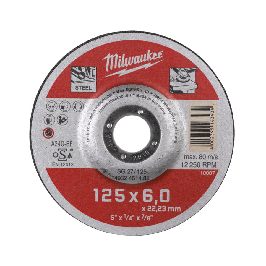 Fixio.pl Milwaukee TARCZA DO SZLIF CONTRACTOR 125/6