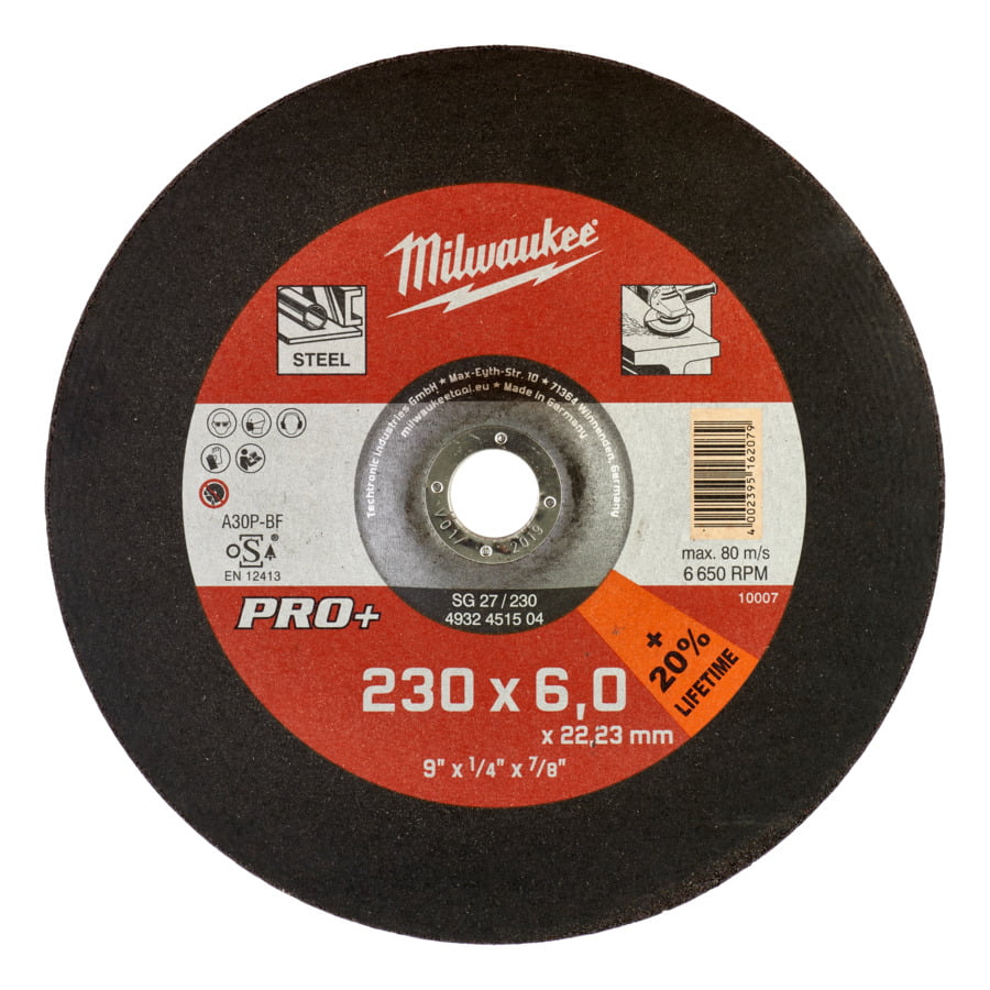 Fixio.pl Milwaukee TARCZA DO SZLIF METALU 230/6 PRO+ Fixio.pl Milwaukee TARCZA DO SZLIF METALU 230/6 PRO+