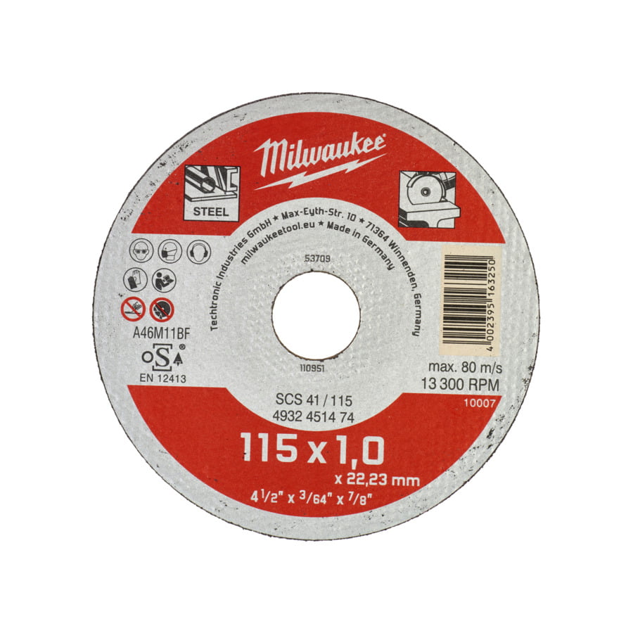 Fixio.pl Milwaukee TARCZE DO CIĘCIA CONTRACTOR 115/1-200SZT