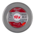 Fixio.pl Milwaukee Tarcza do metalu 115X1 PRO+ 10 szt.