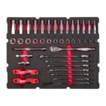 Fixio.pl Milwaukee Wkładka z nasadkami 3/8 kluczami Packout