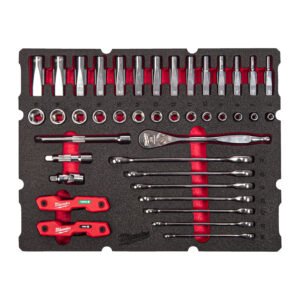 Fixio.pl Milwaukee Wkładka z nasadkami 3/8 kluczami Packout