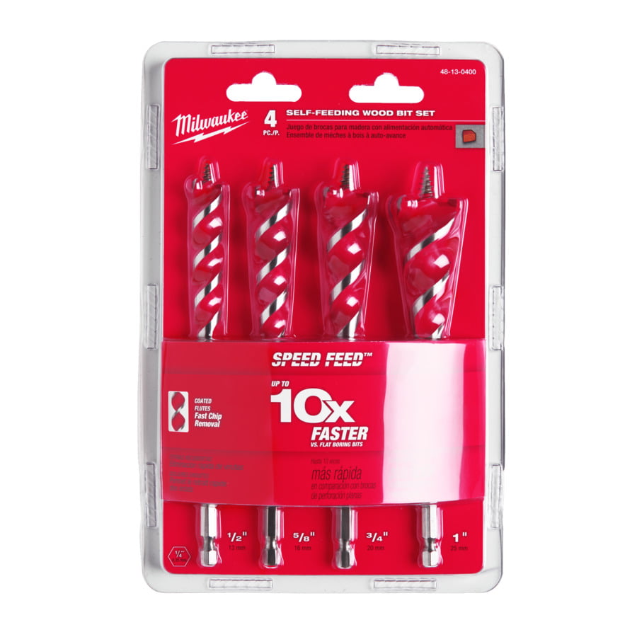 Fixio.pl Milwaukee Wood Drill SpFeed Set-4pc Fixio.pl Milwaukee Wood Drill SpFeed Set-4pc