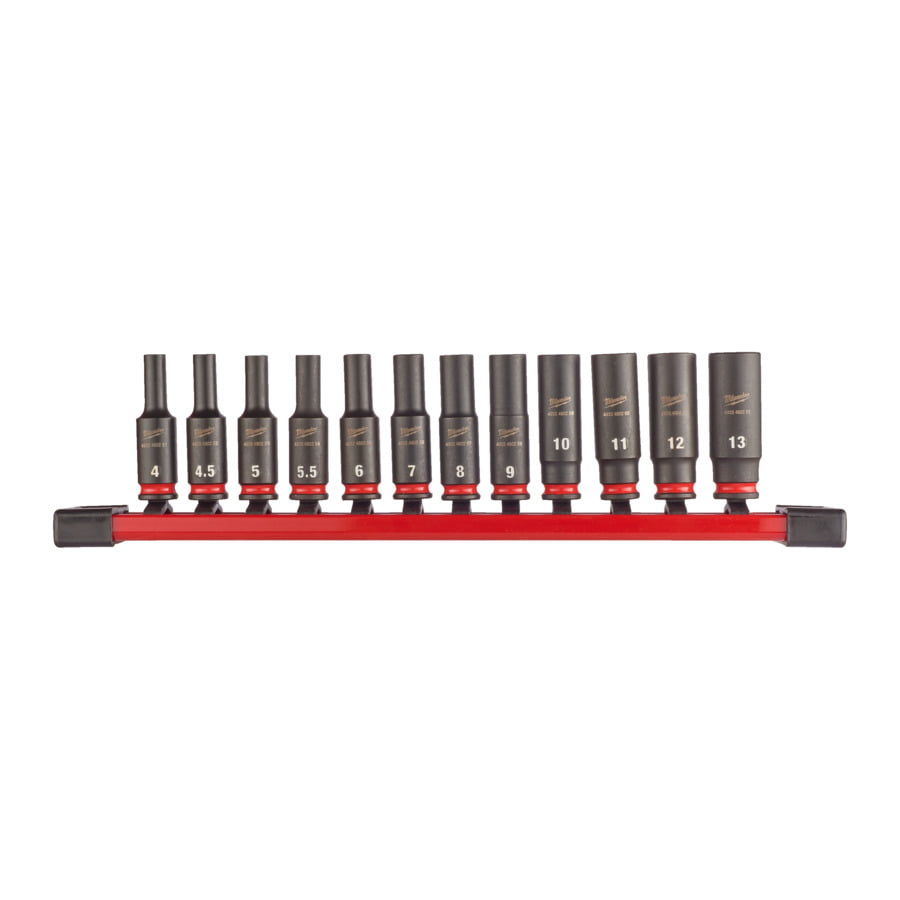 Fixio.pl Milwaukee Zestaw nasadek udar SHW 1/4"Hex 12 szt