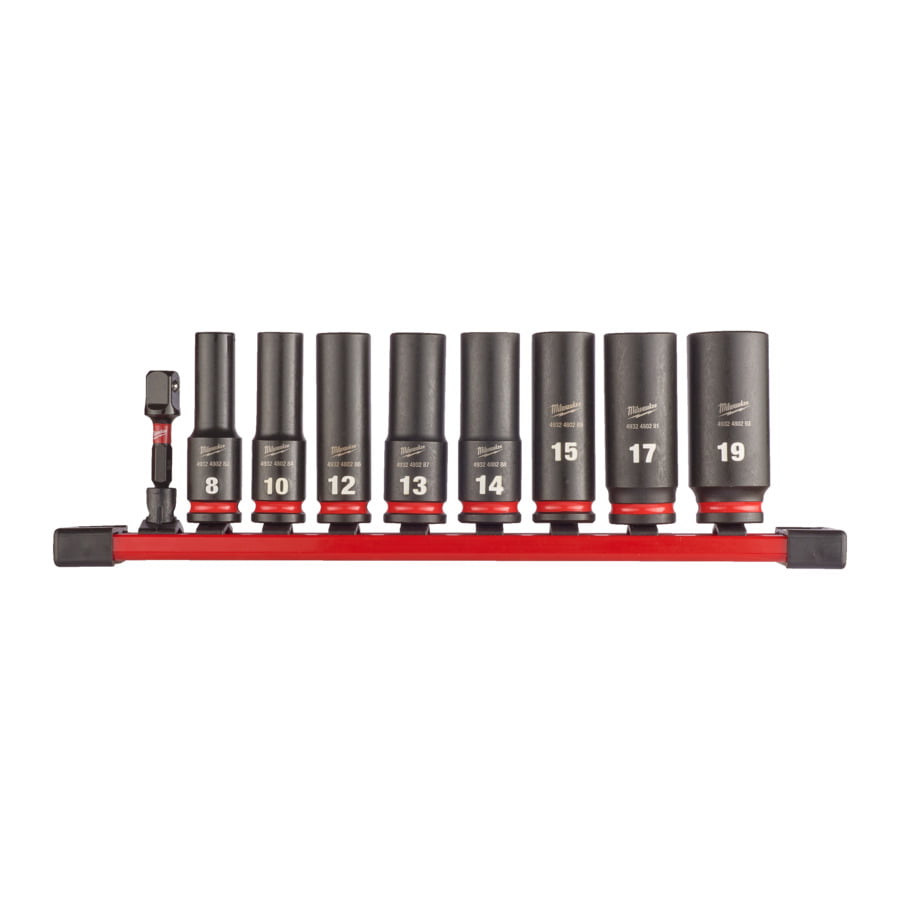 Fixio.pl Milwaukee Zestaw nasadek udar długich 3/8"Hex 9szt